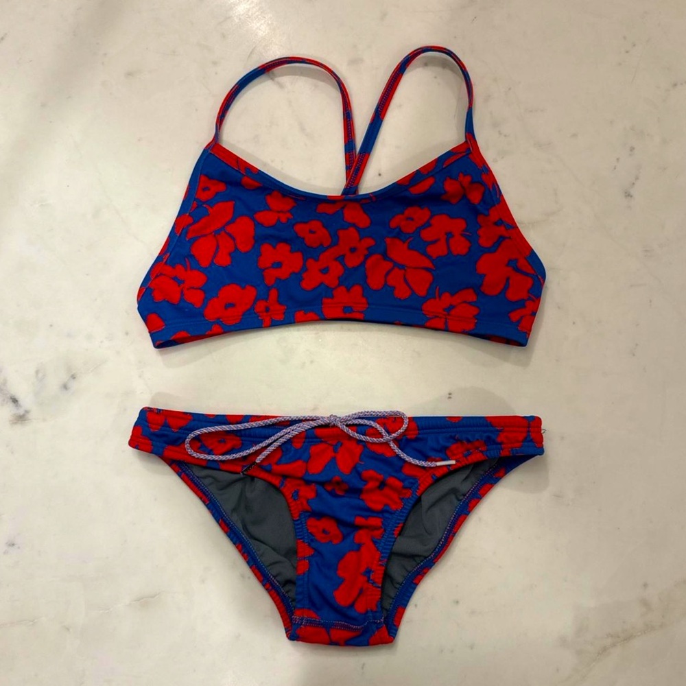 Red and blue jolyn bikini, barely worn in excellent condition #bikini #jolyn